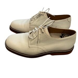 Vintage women’s Bucks white leather Oxford shoes 7.5 Made in Brazil